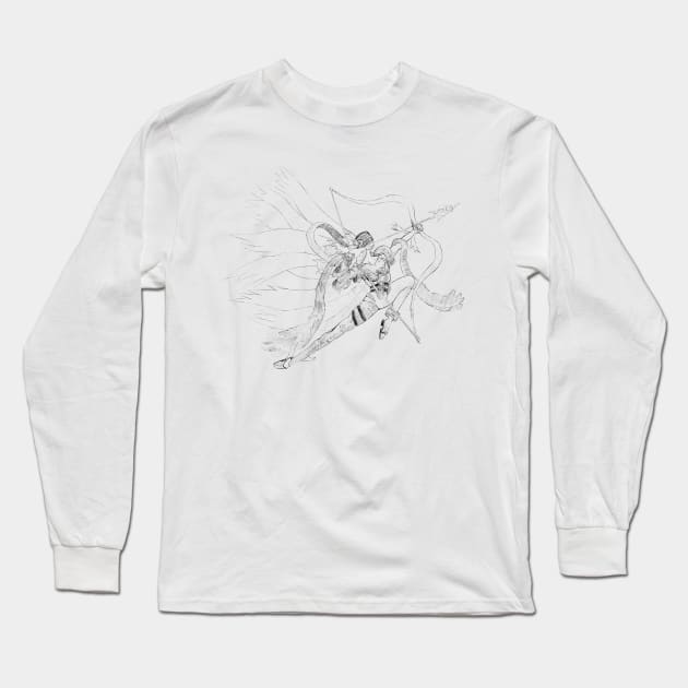 Angewomon Long Sleeve T-Shirt by ElecInk